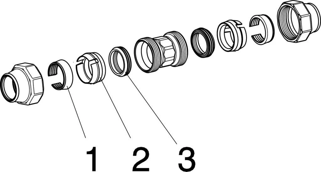 Viega Kupplung Maxiplex 9041 50 Mm, Rotguss 5 Viega Kupplung Maxiplex 9041 50 Mm, Rotguss – Bild 3