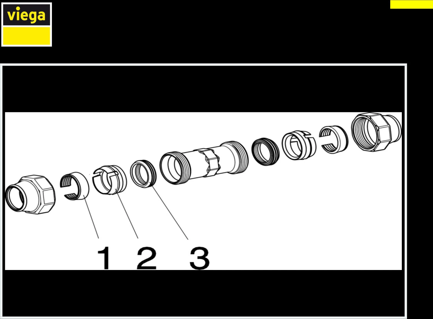 Viega Maxiplex Kupplung 277901 Ø 50 Mm, Rotguss, Verschraubung, Ohne Innenanschlag 4 Viega Maxiplex Kupplung 277901 Ø 50 Mm, Rotguss, Verschraubung, Ohne Innenanschlag – Bild 2