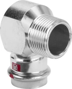 Viega Prestabo Winkel 559540 22 Mm X R 3/4, 90Grad, Stahl Unlegiert, SC-Contur