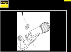 Viega Rohrabschneider 571368 16-40mm, Für Kunststoffrohr -Heimwerkzeuge Viega Rohrabschneider 571368 16 40mm fuer Kunststoffrohr 1