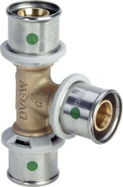 Viega Sanfix-P T-Stück 566876 40 X 32 X 40 Mm, Mit SC-Contur, Rotguss