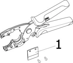Viega Schere 652005 12 - 25mm, Für PE-Xc-Rohre, Stahl -Heimwerkzeuge Viega Schere 652005 12 25mm fuer PE Xc Rohre Stahl 2