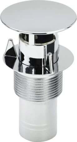 Viega Standrohr 613648 63x113mm, Kunststoff Verchromt, Mit Ventilkörper