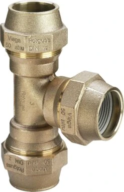 Viega T-Stück Maxiplex 50 Mm, Rotguss, Gleichseitig