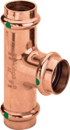 Viega T-Stück Profipress 2418 28 X 28 X 22 Mm, Kupfer, SC-Contur