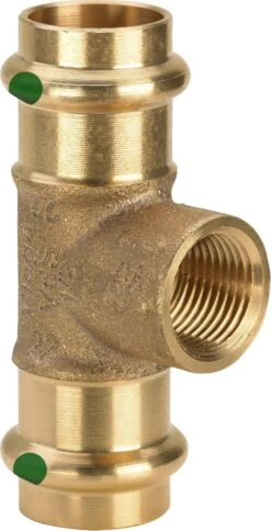 Viega T-Stück Sanpress 2217.2 28 X Rp 3/4 X 28 Mm, Rotguss Oder Siliziumbronze, SC-Contur