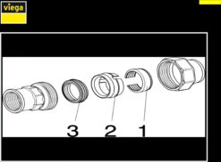 Viega Verschraubung Maxiplex 9031 63 Mm X 2" Rp, Rotguss -Heimwerkzeuge Viega Verschraubung Maxiplex 9031 63 mm x 2 Rp Rotguss 1