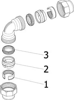 Viega Winkelkupplung Maxiplex 9027 32 Mm, Rotguss -Heimwerkzeuge Viega Winkelkupplung Maxiplex 9027 32 mm Rotguss 2