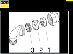 Viega Winkelverschraubung Maxiplex 9021 63 Mm X 2" AG, Rotguss -Heimwerkzeuge Viega Winkelverschraubung Maxiplex 9021 63 mm x 2 AG Rotguss 1