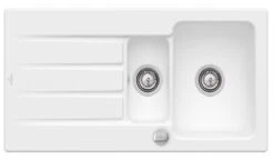 Villeroy & Boch Architectura Einbauspüle 336502RW Mit Ablaufgarnitur Und Exzenterbetätigung, Stone White