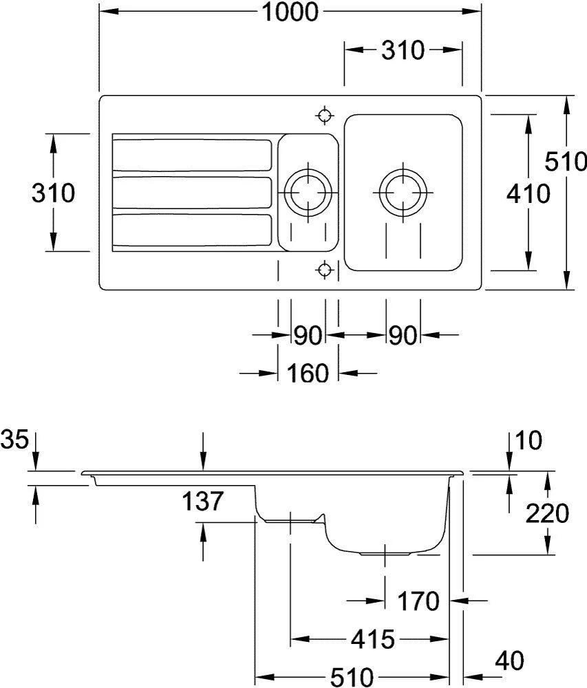 Villeroy & Boch Architectura Einbauspüle 336502RW Mit Ablaufgarnitur Und Exzenterbetätigung, Stone White 6 Villeroy & Boch Architectura Einbauspüle 336502RW Mit Ablaufgarnitur Und Exzenterbetätigung, Stone White – Bild 4