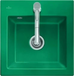 Villeroy & Boch Subway Einbauspüle 331501KD Mit Ablaufgarnitur Und Handbetätigung, Fossil