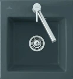 Villeroy & Boch Subway Einbauspüle 678102J0 Mit Ablaufgarnitur Und Exzenterbetätigung, Chromit