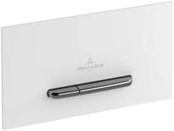 Villeroy & Boch ViConnect WC-Betätigungsplatte 92216168 Weiß, Kunststoff, Tasten Chrom