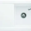 Villeroy Und Boch Flächenbündige Spüle 33072FKG Mit Ablaufgarnitur Und Exzenterbetätigung, Snow White -Heimwerkzeuge Villeroy und Boch Flaechenbuendige Spuele 33072FKG mit Ablaufgarnitur und Exzenterbetaetigung Snow White