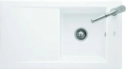 Villeroy Und Boch Flächenbündige Spüle 33072FKG Mit Ablaufgarnitur Und Exzenterbetätigung, Snow White