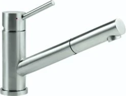 Villeroy Und Boch Küchenarmatur Como Shower 925200LC 12,6 L/min, Ausziehbar, Edelstahl Massiv