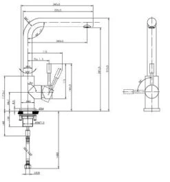 Villeroy Und Boch Küchenarmatur Modern Steel 966801LE 14 L/min, Flexible Anschlussschläuche, Edelstahl Massiv Poliert -Heimwerkzeuge Villeroy und Boch Kuechenarmatur Modern Steel 966801LE 14 l min flexible Anschlussschlaeuche Edelstahl massiv poliert 4