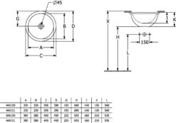Villeroy Und Boch Loop & Friends Unterbauwaschbecken 4A5201R1 Rund, Ohne Hahnlochbank, Ohne Überlauf, Ø 38 Cm, Weiß C-plus -Heimwerkzeuge Villeroy und Boch Loop and friends Unterbauwaschbecken 4A5201R1 rund ohne Hahnlochbank ohne Ueberlauf o 38 cm weiss C plus 2
