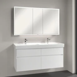 Villeroy Und Boch My View Now Spiegelschrank A4551300 130 X 75 X 16,8 Cm, LED-Beleuchtung, 3 Türen, Mit Sensorschalter -Heimwerkzeuge Villeroy und Boch My View Now Spiegelschrank A4551300 130 x 75 x 168 cm LED Beleuchtung 3 Tueren mit Sensorschalter 8