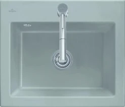 Villeroy Und Boch Subway Flächenbündige Spüle 33091FJ0 Mit Ablaufgarnitur Und Handbetätigung, Chromit