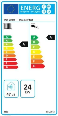 Wolf CGS-2-24/200 Gasbrennwert-Zentrale 8615017 24kW, Mit Warmwasser-Schichtenspeicher 200 Liter -Heimwerkzeuge Wolf CGS 2 24 200 Gasbrennwert Zentrale 8615017 24kW mit Warmwasser Schichtenspeicher 200 Liter 4