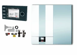 Wolf CGW-2-24/140 24kW Gasbrennwert-Zentrale Paket Mit Schichtenspeicher, Bedienmodul BM2, Anschlusszubehör Aufputz