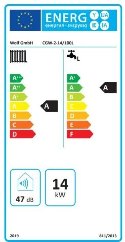 Wolf CGW2-14/100 Gasbrennwert-Zentrale 8615019 14kW, Wandhängend, Mit Schichtenspeicher 100 Liter -Heimwerkzeuge Wolf CGW2 14 100 Gasbrennwert Zentrale 8615019 14kW wandhaengend mit Schichtenspeicher 100 Liter 4