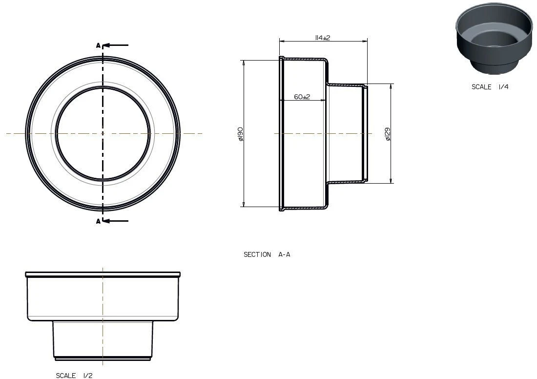 Wolf CWL Excellent ISO-Rohr-Reduzierung 2577404 DN 160/125 4 Wolf CWL Excellent ISO-Rohr-Reduzierung 2577404 DN 160/125 – Bild 2
