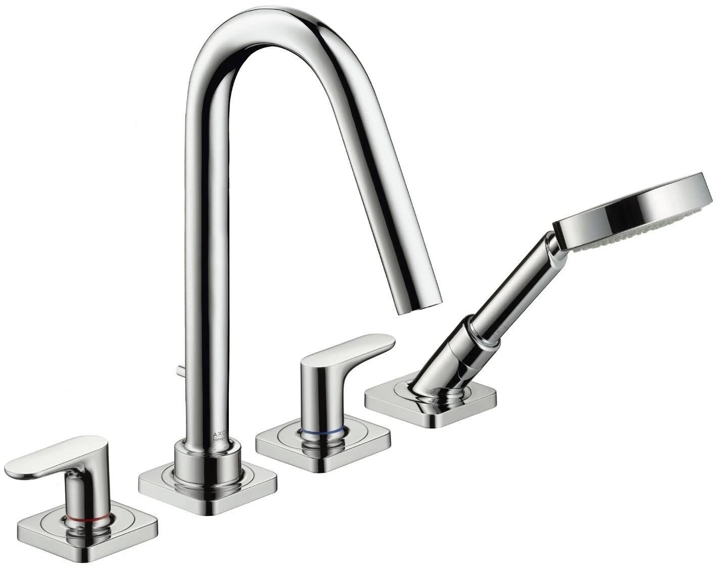 Hansgrohe 4-Loch Fliesenrand Armatur 34454000 Citterio M, Mit Rosetten, Mit Hebelgriffen, Chrom 3 Hansgrohe 4-Loch Fliesenrand Armatur 34454000 Citterio M, Mit Rosetten, Mit Hebelgriffen, Chrom