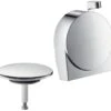 Hansgrohe Ablaufgarnitur Exafill S 58117820 Brushed Nickel, Mit Schwallstrahl -Heimwerkzeuge hansgrohe Ablaufgarnitur Exafill S 58117820 brushed nickel mit Schwallstrahl
