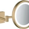 Hansgrohe AddStoris Rasierspiegel 41790140 Mit LED Leuchte, Wandmontage, Brushed Bronze -Heimwerkzeuge hansgrohe AddStoris Rasierspiegel 41790140 mit LED Leuchte Wandmontage brushed bronze
