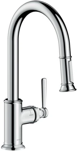 Hansgrohe Axor Montreux Küchenarmatur 16581800 Edelstahl-Optik, Ausziehbrause, Schwenkbar