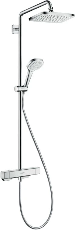 Hansgrohe Croma E Showerpipe 27660000 Chrom, 1jet Mit Brausethermostat, 9 L/min