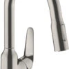 Hansgrohe Focus Küchenarmatur 71801800 Mit Ausziehbrause, Schwenkbereich 360°, Edelstahl-optik -Heimwerkzeuge hansgrohe Focus Kuechenarmatur 71801800 mit Ausziehbrause Schwenkbereich 360° edelstahl optik