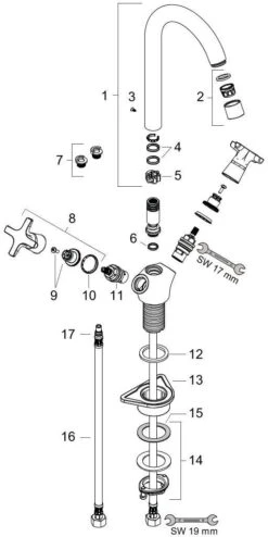 Hansgrohe Logis Classic Küchenarmatur 71285000 Chrom, Schwenkbarer Auslauf -Heimwerkzeuge hansgrohe Logis Classic Kuechenarmatur 71285000 chrom schwenkbarer Auslauf 2