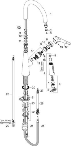 Hansgrohe Talis S 200 Küchenarmatur 72813800 Edelstahl-Optik, Herausziehbare Brause -Heimwerkzeuge hansgrohe Talis S 200 Kuechenarmatur 72813800 Edelstahl Optik herausziehbare Brause 2