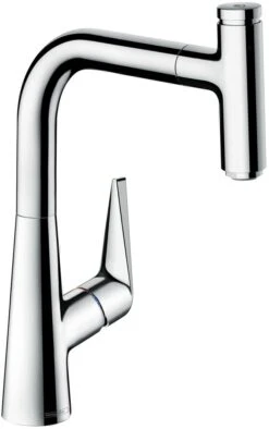 Hansgrohe Talis Select S M5115-H220 Küchenarmatur 73852000, Chrom, Mit Ausziehauslauf, Mit SBox