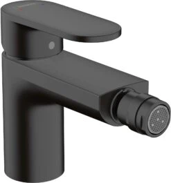 Hansgrohe Vernis Blend Bidetarmatur 71210670 Mit Zugstangen-Ablaufgarnitur, Mattschwarz